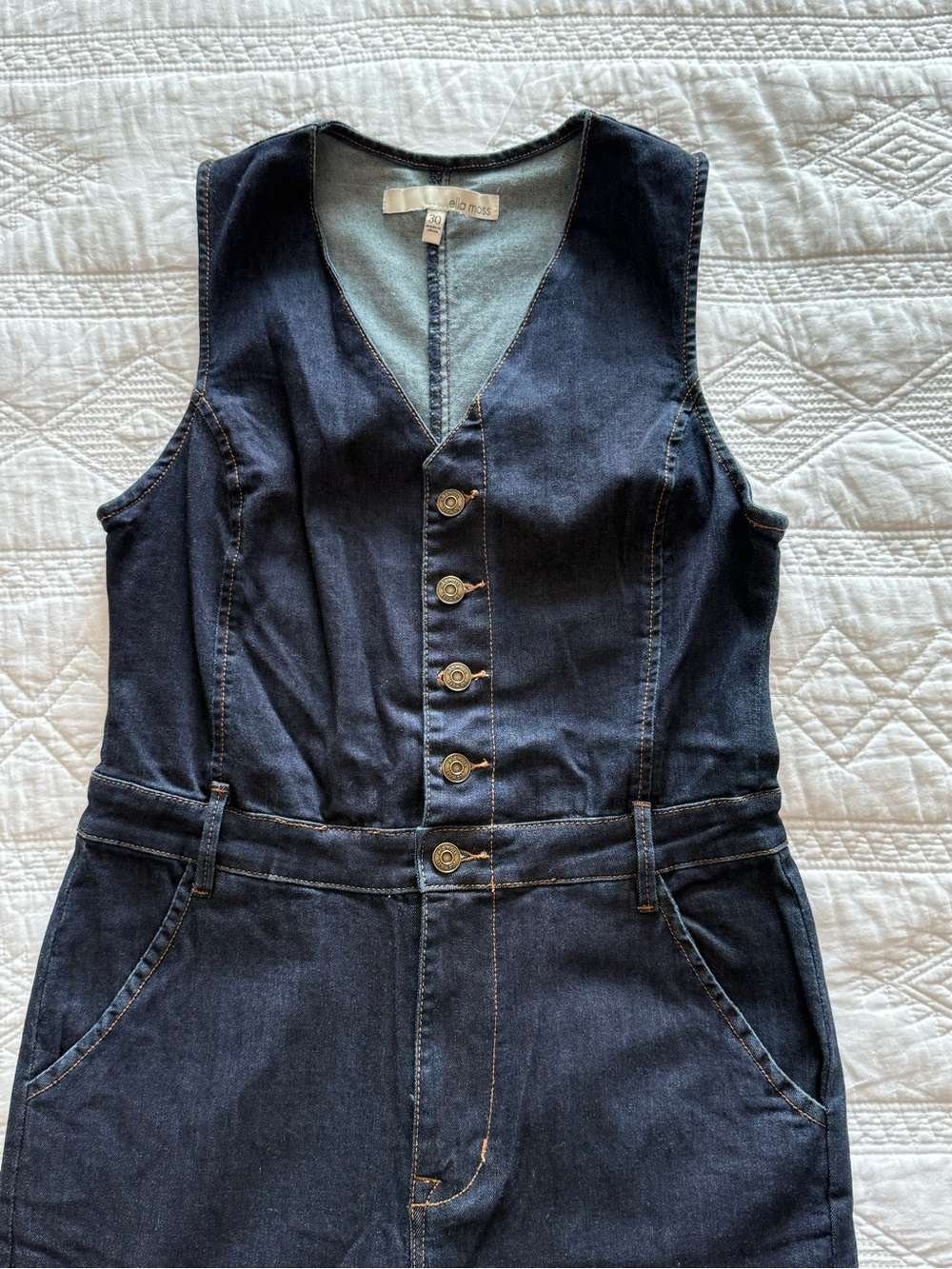 NWOT Ella Moss Blue Denim Detail Jeans